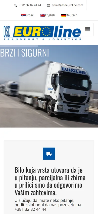 DSD Euroline — mobilni prikaz